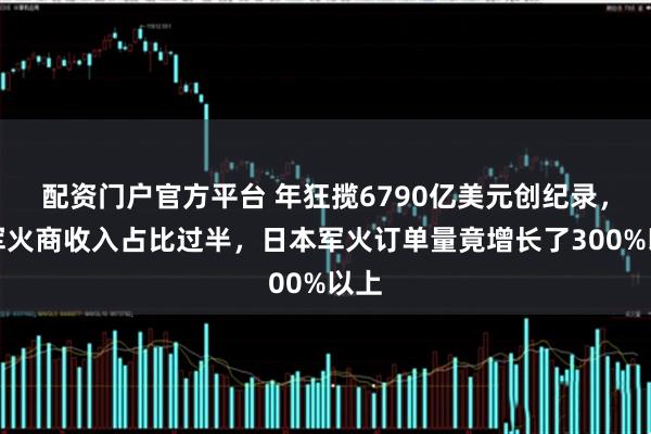 配资门户官方平台 年狂揽6790亿美元创纪录，美军火商收入占比过半，日本军火订单量竟增长了300%以上
